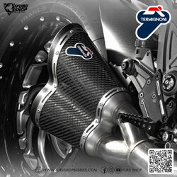 ท่อมอเตอร์ไซค์ Termignoni พร้อมกล่องกรอง : for Ducati Diavel 2011-2017