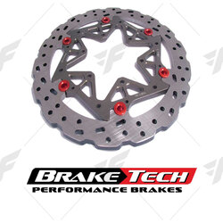 จานเบรคหน้า BRAKETECH STAINLESS FOR YAMAHA R6 2017