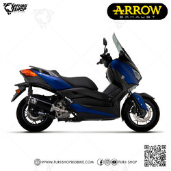ท่อมอเตอร์ไซค์ Arrow Slip on Dark-Carbon 2021 Euro 5 : for Yamaha XMax 300 2017-2020/All new euro5 2021-2023