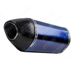 ท่อไอเสีย ท่อมอเตอร์ไซค์ ท่อแต่ง PR2 R77 BLUE TITANIUM เกรด A