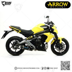 ท่อมอเตอร์ไซค์ Arrow Dark-Carbon : for Kawasaki Er6n/f 2012-2016