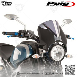 ชิลด์หน้า Puig Windshield Retrovision Black : for Yamaha XSR900 2017-2021