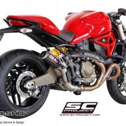 ท่อมอเตอร์ไซค์ SC PROJECT CR-T TITANIUM SLIP-ON FOR DUCATI MONSTER821 ท่อแต่ง ท่อสูตร ท่อบิ๊กไบค์ ท่อBigbike ท่อไอเสีย