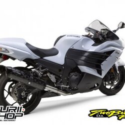 ท่อมอเตอร์ไซค์ ท่อไอเสียTwo Brother slip on carbon black ZX14