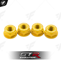 น็อตยึดสเตอร์หลัง CNC GTR MONKEY-125/GROM-125 M8 x 1.25 (4 ตัว) ทอง