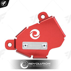 การ์ดปั้มน้ำ 2D (สแตนเลส) REVOLUTION FORZA-350 NEW แดง