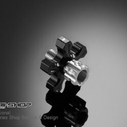 น็อตตั้งคลัช แสตนเลส STAINLESS CLUTCH CADLE ADJUSTER BIKERS FOR YAMAHA MSX ดำ