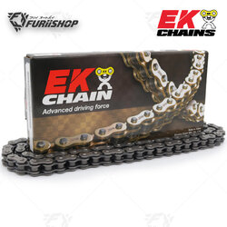 โซ่มอเตอร์ไซค์ EK Chain 530 : QX-RING CHAINS Super Black