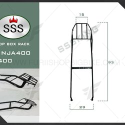 ตะแกรง SSS TOP BOX RACK สำหรับ NINJA400 Z400