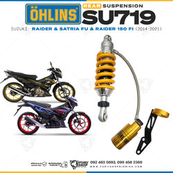 โช๊คหลังแต่ง OHLINS SU 719 For SUZUKI Raider / Satria FU/Raider 150 FI 2014-2021