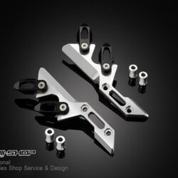 การ์ดบังโช๊คหน้า BIKER FOR HONDA MSX FRONT FORK GUARDS สีเงิน