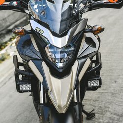 ปากนกพร้อมกาบข้าง MOTOZAAA สีไข่ไก่ FOR HONDA CB500X 2016