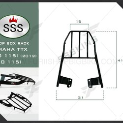 ตะแกรง SSS TOP BOX RACK สำหรับ YAMAHA TTX / MIO 115I (2012) / FINO 115I