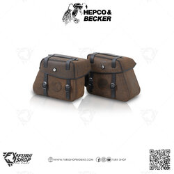 กระเป๋าข้าง HEPCO & BECKER : Saddle bag Rugged C-Bow/Cut out Cap 22 Liters/Pair C-Bow out Cap 24 Liters/Pair Brown