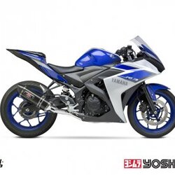 ท่อไอเสีย มอเตอร์ไซค์ Yoshimura R77 Fullsystem Carbon for Yamaha R3