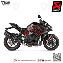 ท่อแต่ง Akrapovic Slip on Black : for Kawasaki Z H2 2020-2022