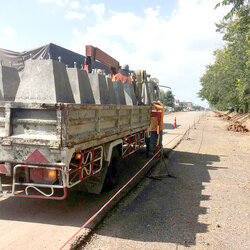 ผลงานติดตั้งเสาไฟถนน และ โคมไฟถนน เดือน ม.ค.60 (ศูนย์ราชการจังหวัดหนองคาย)