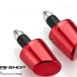 ตุ้มปลายแฮนด์ Rizoma ปลายเฉียง สีแดง