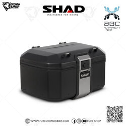 กล่องหลัง SHAD TR55 Black ขนาด 55 ลิตร (สามารถเก็บหมวกกันน็อคได้ 2 ใบ)