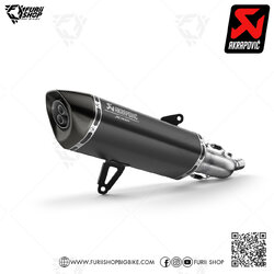 ท่อแต่ง Akrapovic Slip on Black 2 Hole 2021 Euro 5 : for Yamaha XMax300 2017-2020/All new euro5 2021-2022
