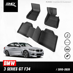 พรมปูพื้นรถยนต์ 3D สำหรับ BMW 3 series GT( F34 ) 2013-2019
