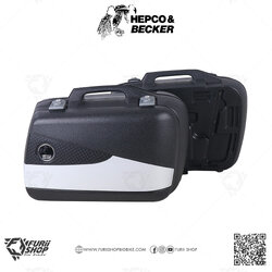 กล่องข้าง HEPCO & BECKER : Junior 40 Side Case 40L. Black / Silver
