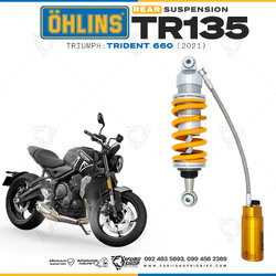 โช๊คหลังแต่ง Ohlins TR135 For Triumph Trident 660 ปี 2021