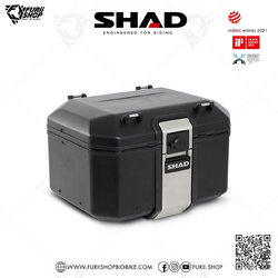 กล่องหลัง SHAD TR48 Black ขนาด 48 ลิตร (สามารถเก็บหมวกกันน็อคได้ 1 ใบ)
