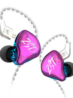 ขาย KZ ZST X หูฟัง 2 ไดร์เวอร์ 1DD+1BA สายชุบเงินถัก100แกน