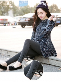 เลกกิ้งคนท้อง ด้านข้างมีโบว์เล็ก