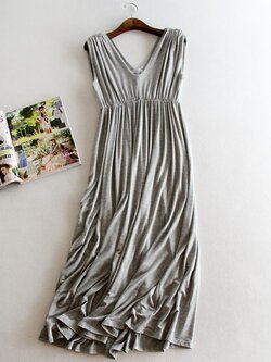 ชุดคลุมท้อง แขนกุด ยืดนุ่มใส่สบาย