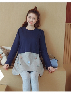 ชุด ให้นมบุตร แขนยาวมี 2 สี