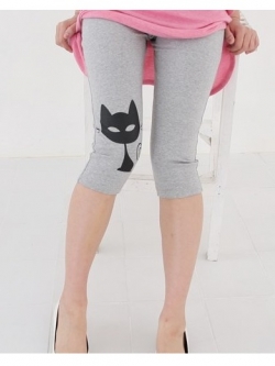 กางเกงเลกกิ้งคนท้อง ลายการ์ตูนน้องแมว