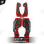 แผ่นรองพื้น(มีเนียม+POM) GTR N-MAX155 NEW 2020 แดง