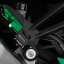 พักเท้าหลัง BIKERS สีเขียว FOR KAWASAKI Z1000