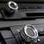 อลูมิเนียมครอบปุ่มเครื่องเสียง แอร์ สำหรับ BMW - สีเงิน