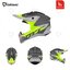 หมวกกันน็อค MT HELMETS FALCON LIMIT SOLID GLOSS FLUOR YELLOW สีเงา
