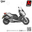 ท่อมอเตอร์ไซค์/ท่อแต่ง/ท่อไอเสีย Akrapovic Slip on Black 2021 Euro 5 : for Yamaha XMax 300 2017-2020/All new euro5 2021-2023