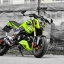 งานทำสี HONDA MSX125 สีเขียวมะนาว