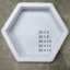 แม่พิมพ์บล็อคคอนกรีต ลาย 6 เหลี่ยม ขนาด 20x20x6 cm