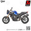 ท่อมอเตอร์ไซค์ AKRAPOVIC BLACK SILP-ON FOR BMW F800R ท่อแต่ง ท่อสูตร ท่อบิ๊กไบค์ ท่อBigbike ท่อไอเสีย