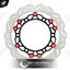 จานดิสเบรคหน้า ลายหยัก 4.5mm REVOLUTION V3 FORZA-300/350 จาน300mm ดำหมุดแดง