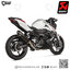 ท่อแต่ง Akrapovic Slip on Carbon New Shape Aluminium Logo Limited : for Kawasaki Z400 2019-2022