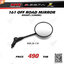 สินค้า DRC กระจกมองข้างทรงกลม 161 OFF Road Mirror ข้างขวา (10mm.)