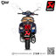 ท่อแต่ง Akrapovic Slip on All New Euro5 Titanium : for Vespa GTS/GTV300 2023 Thai Model Euro5