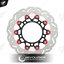 จานดิสเบรคหน้า ลายหยัก 4.5mm REVOLUTION V3 PCX-160 จาน267mm ดำหมุดแดง
