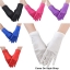 ถุงมือผ้าซาตินแบบสั้น ถุงมือออกงาน การแสดง แต่งงาน Short Gloves Satin Wedding Bridal Evening Party Costume Gloves GL03