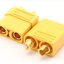 คอนเนกเตอร์ XT90 2 คู่ แบบมีฝาปิด ( connector terminalXT90 ,90A Male & Female Bullet Connectors Plug ,ขั้วต่อแบตเตอรี่ )