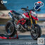 ท่อมอเตอร์ไซค์ Termignoni Single High position : for Ducati Hypermotard 950 2019-2022
