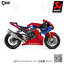 ท่อแต่ง Akrapovic Slip on GP ปลายดาบ Logo Aluminium : for Honda CBR1000RR-R 2020-2023